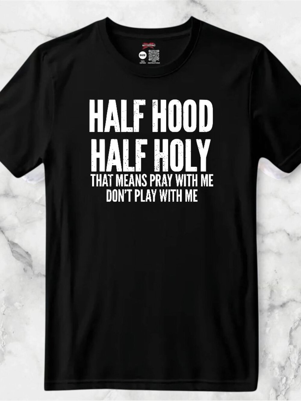 Half Hood Half Holy Custom T-Shirt
